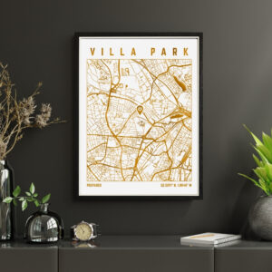 Villa Park Map Print