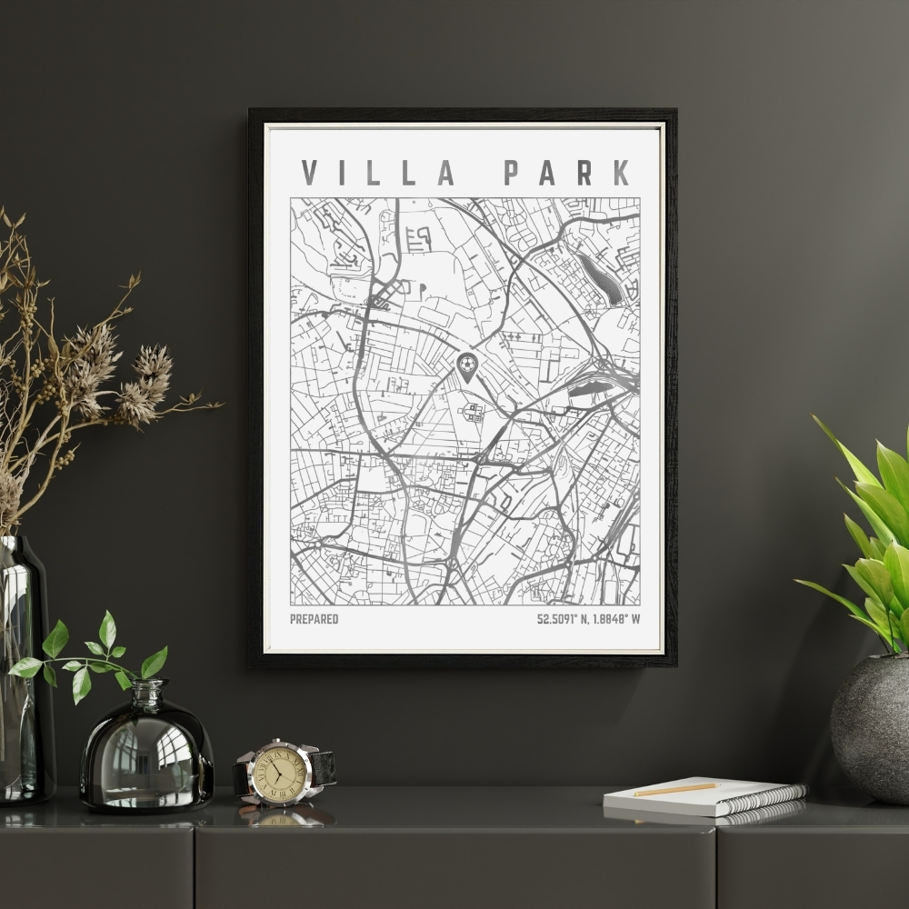 Villa Park Map Print