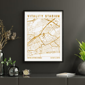 Vitality Stadium Map Print