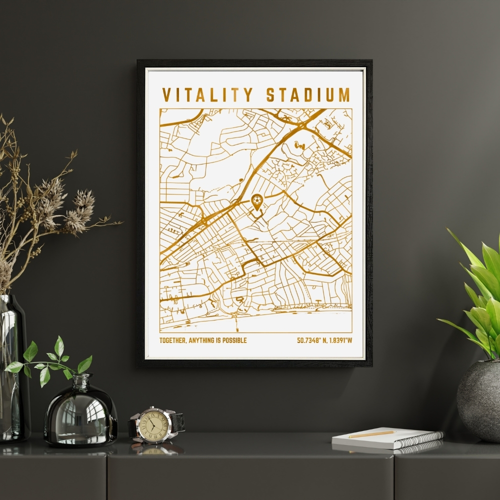 Vitality Stadium Map Print