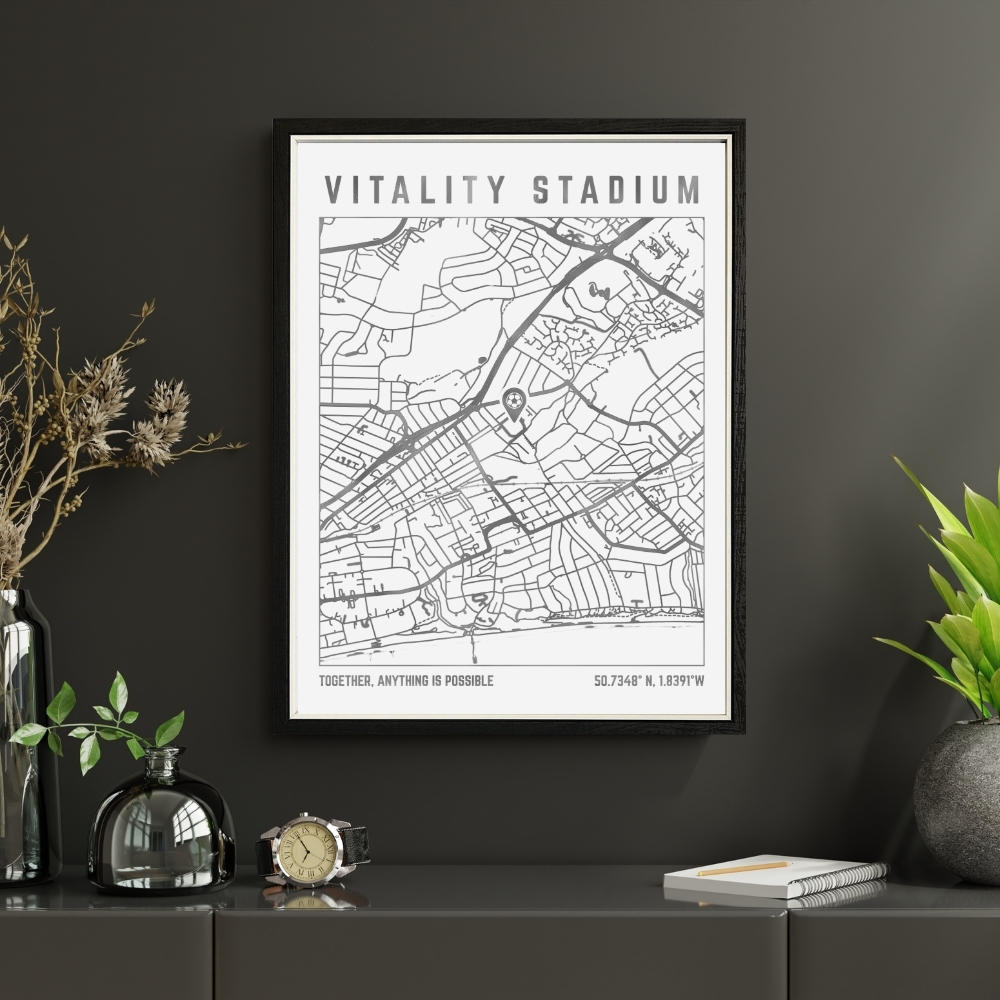 Vitality Stadium Map Print