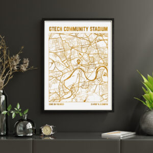 Gtech Community Stadium Map Print