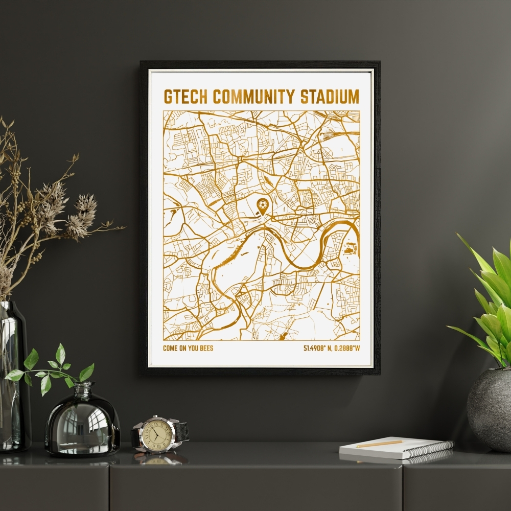 Gtech Community Stadium Map Print