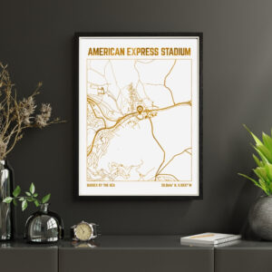 Amex Stadium Map Print