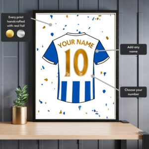 Personalised Brighton Shirt Foil Print