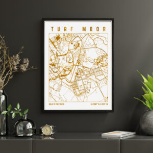 Turf Moor Map Print
