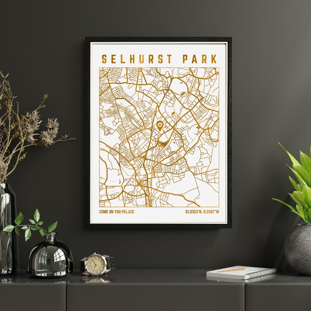 Selhurst Park Map Print
