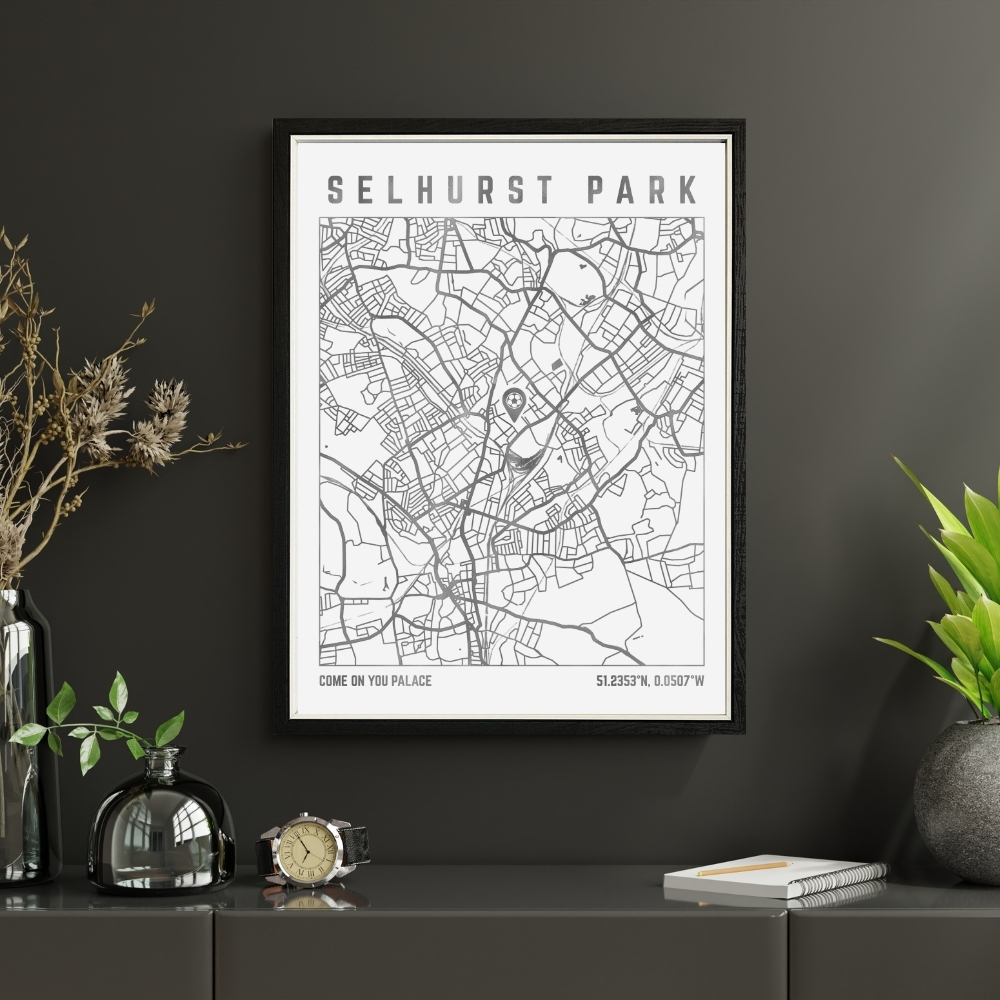 Selhurst Park Map Print