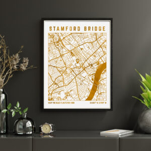 Stamford Bridge Map Print