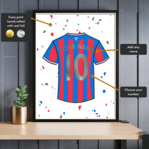 Personalised Crystal Palace Shirt Foil Print