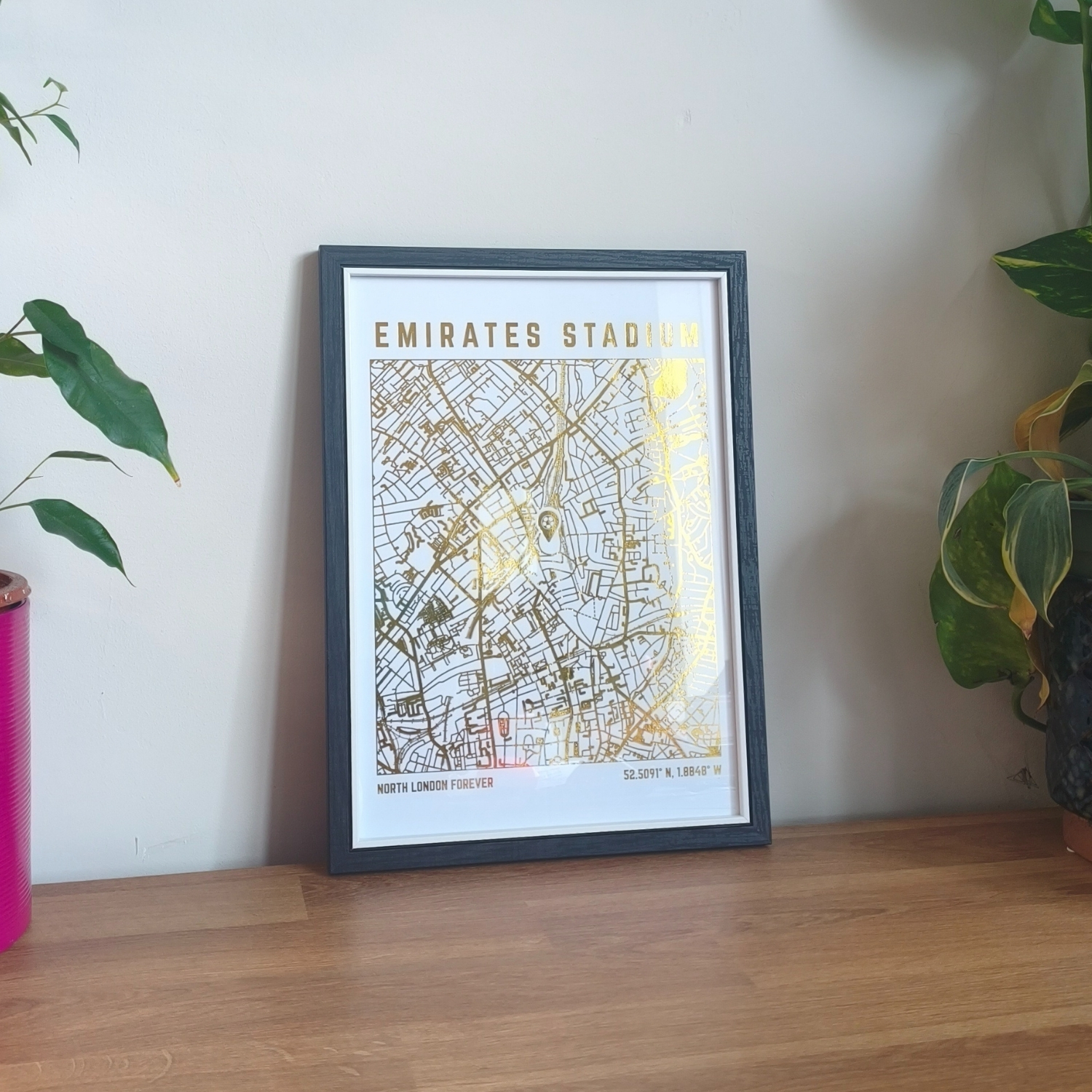 Emirates Stadium Map Print