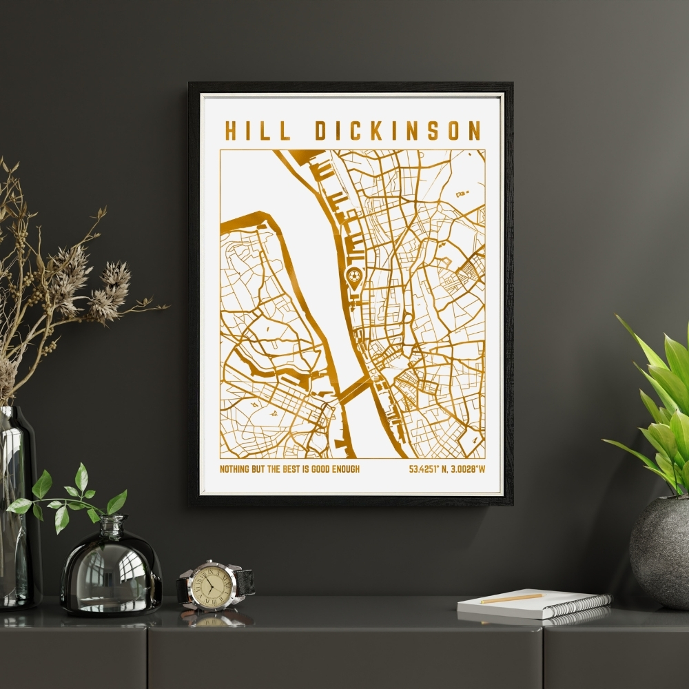 Hill Dickinson Stadium Map Print