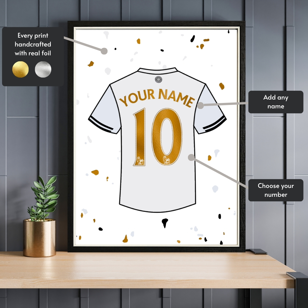Personalised Fulham Shirt Foil Print