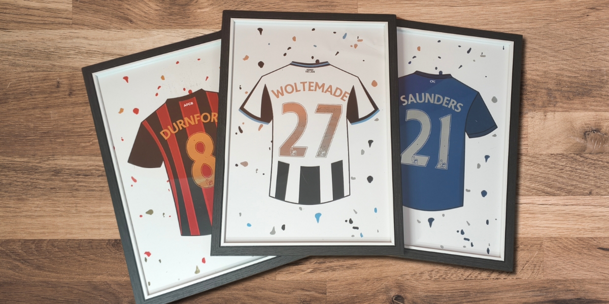 Personalised Football Shirt Foil Print