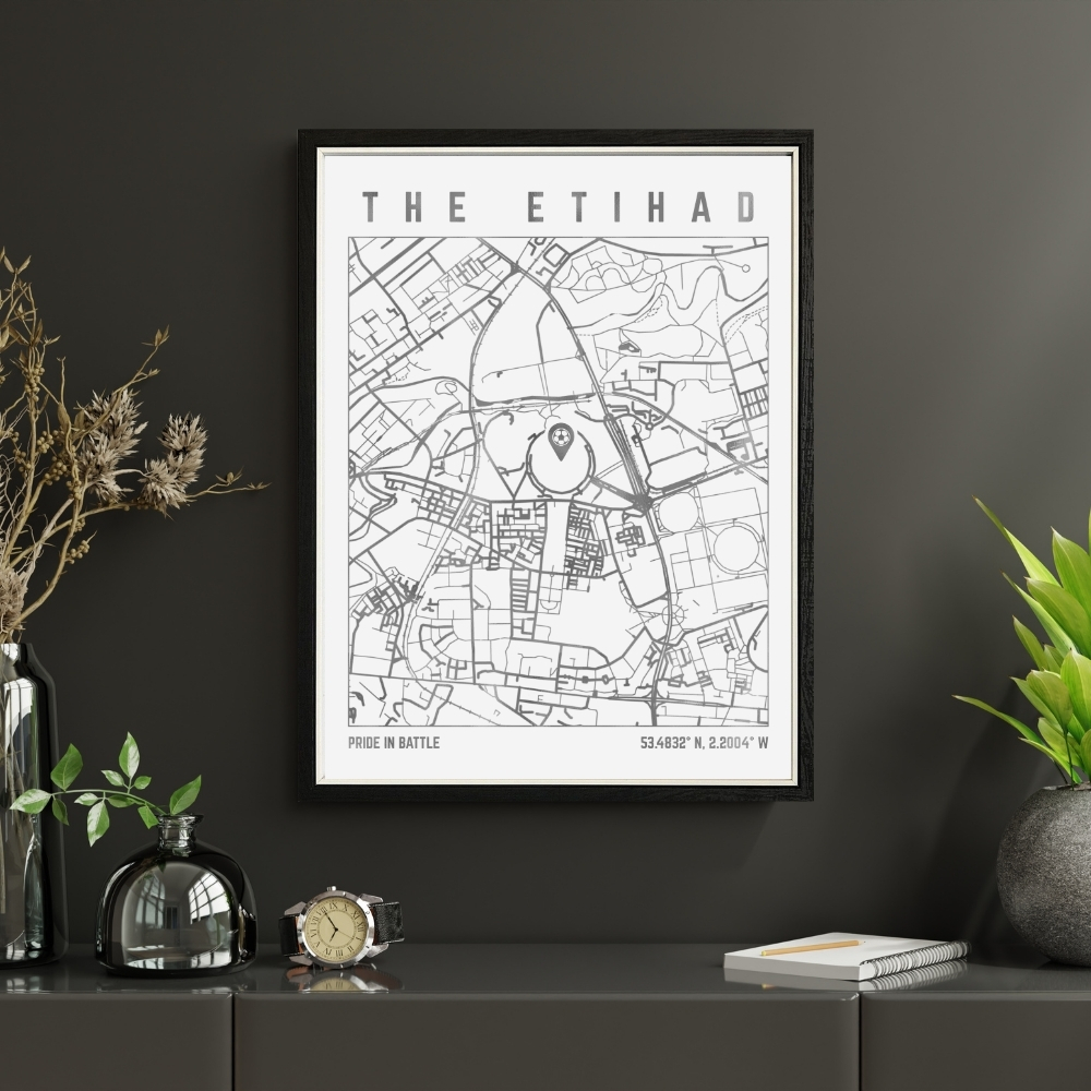 Etihad Stadium Map Print
