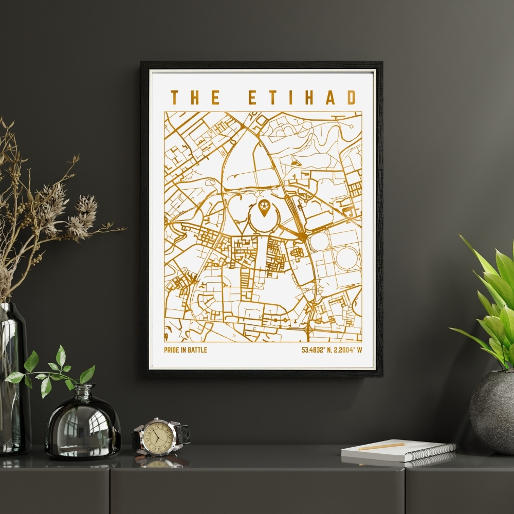 Etihad Stadium Map Print