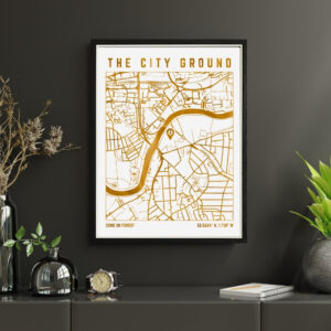 The City Ground Map Print