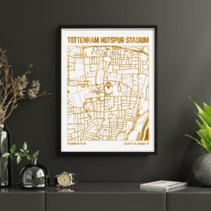 Tottenham Hotspur Stadium Map Print