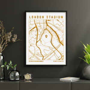 London Stadium Map Print