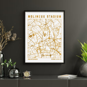 Molineux Stadium Map Print