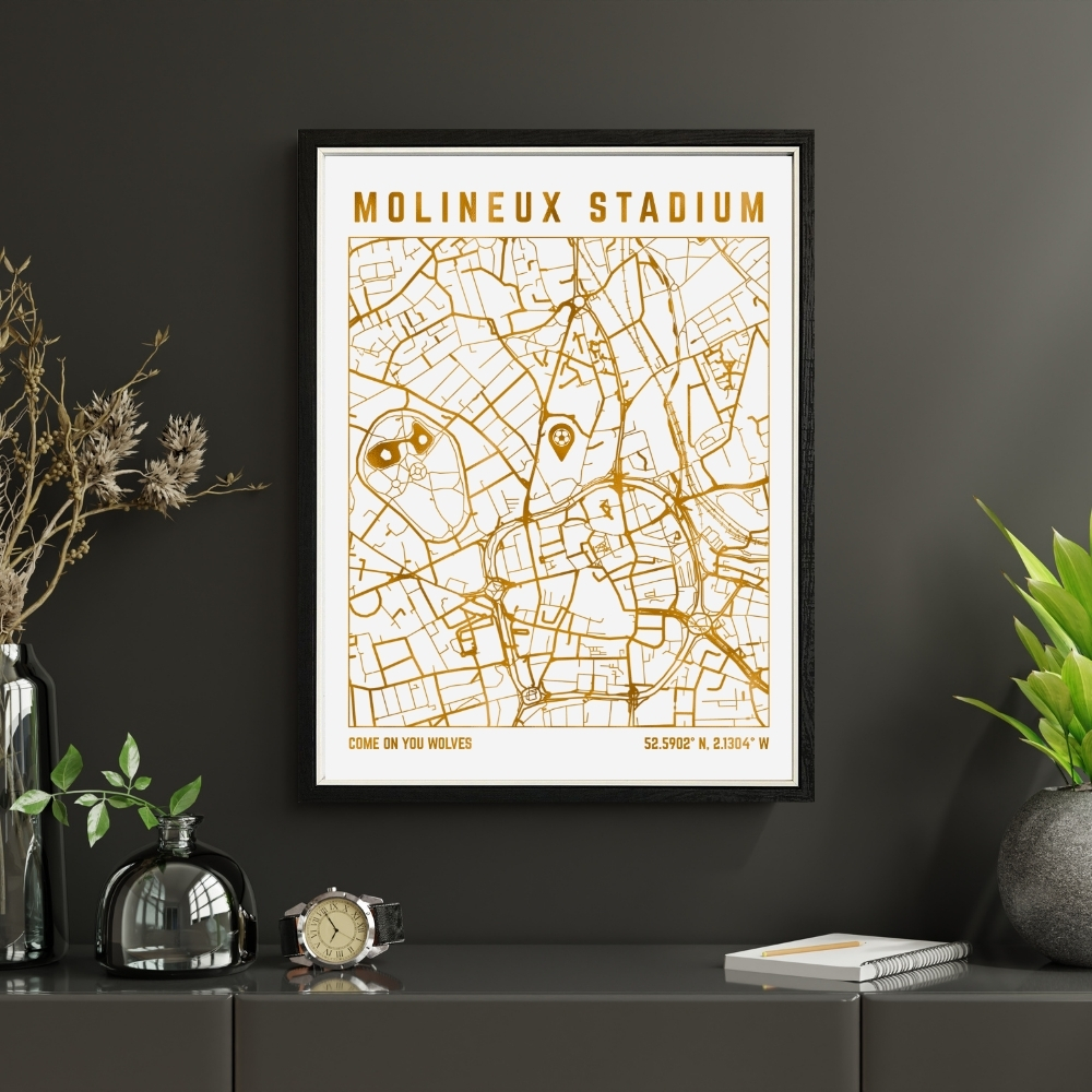 Molineux Stadium Map Print
